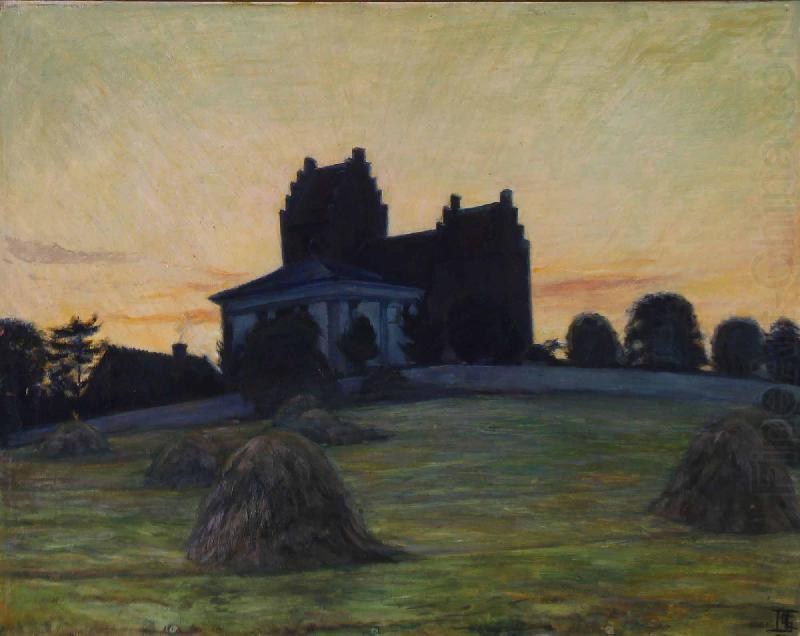 Summer evening near Karise, Oscar Pereira da Silva